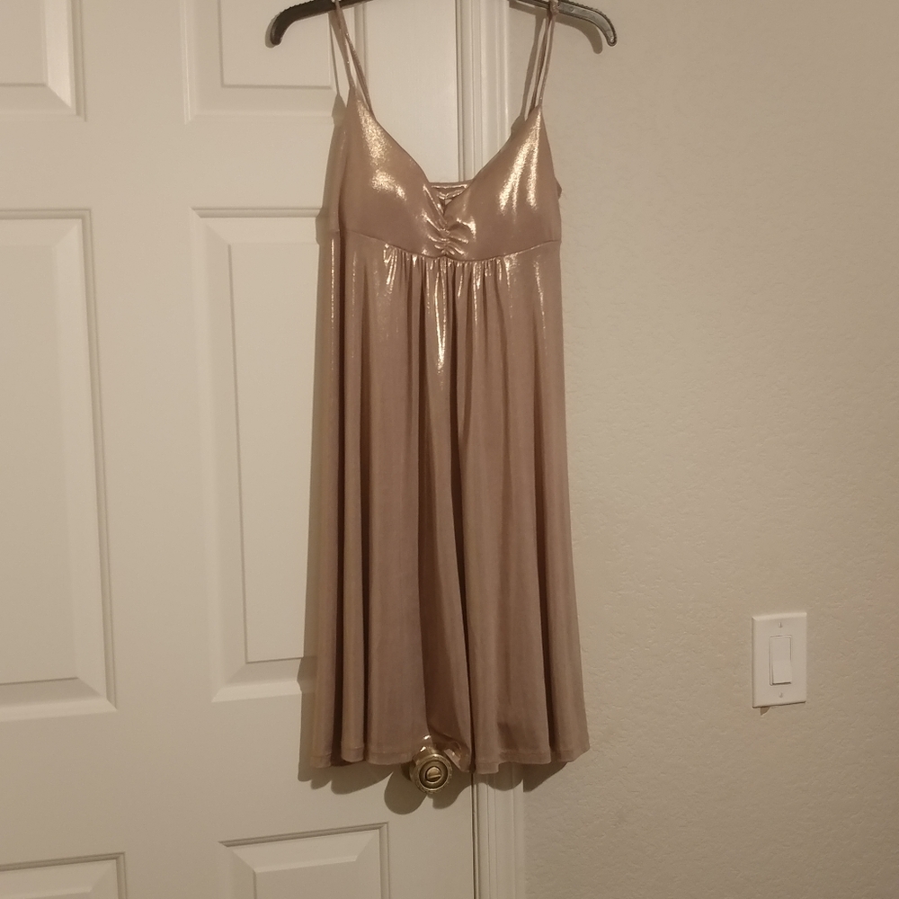 Gold dress